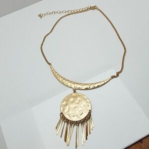 Tassel Gold Tone 15 " Necklace